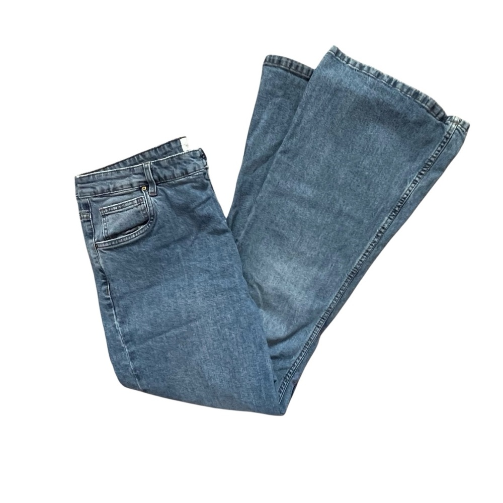 Vintage Cotton:On Original Fare Blue Wide Leg Jeans